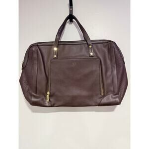 TUTILO New York Women's Tote Large Handbag.Brief Case Laptop Bag Chocolate Brown